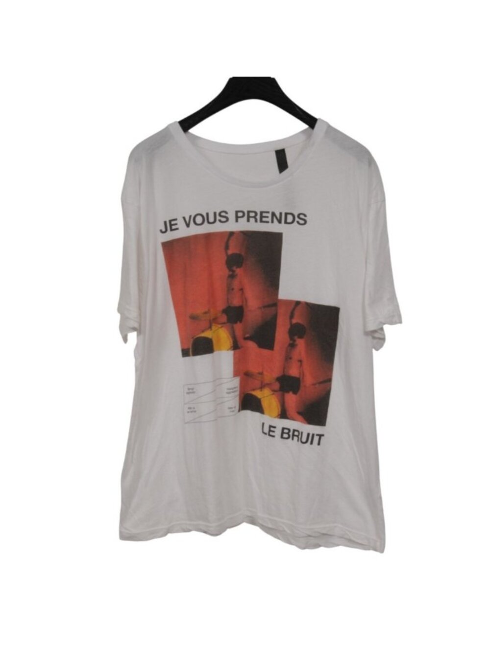 Enfants Riches Deprimes Mens Je Vous Prends Le Brut T Shirt Large White Red Blac